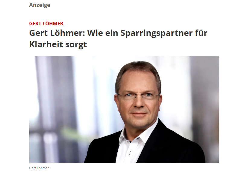 Gert Löhmer: Wie ein Sparringspartner für Klarheit sorgt | Focus online